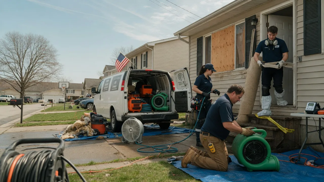 Water Damage Restoration in Secor, IL near me